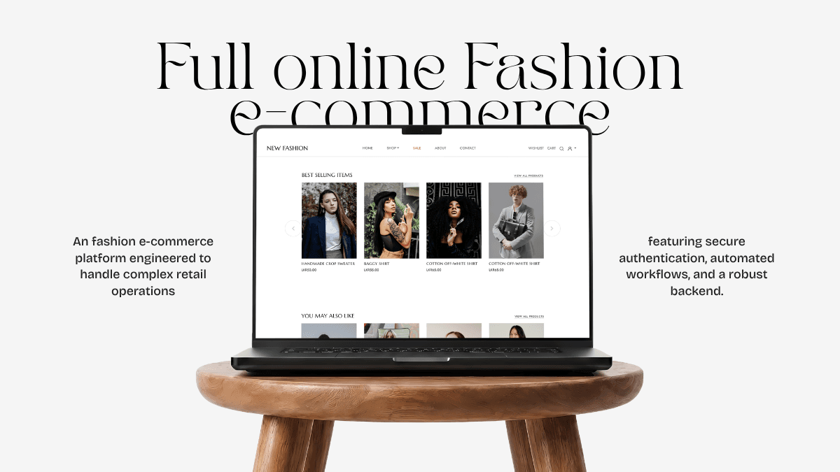 New Fashion Store Website Mockup