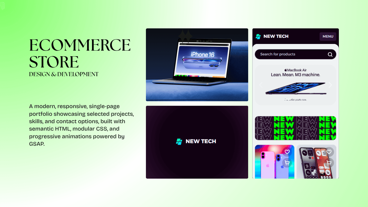 TechStore electronics storefront preview